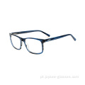 Cor preta nova chegada quadrada clássica quadro óptico óculos óculos